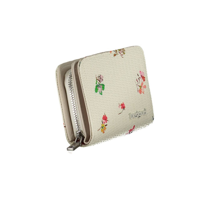 White Polyethylene Wallet Desigual