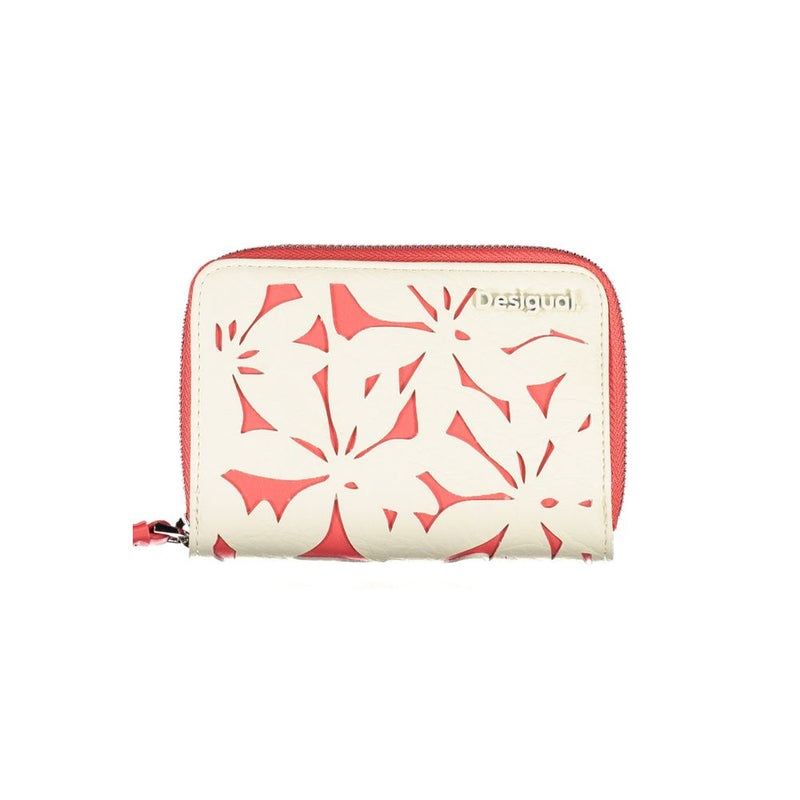 White Polyethylene Wallet Desigual