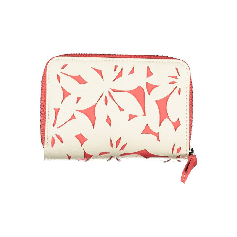 White Polyethylene Wallet Desigual