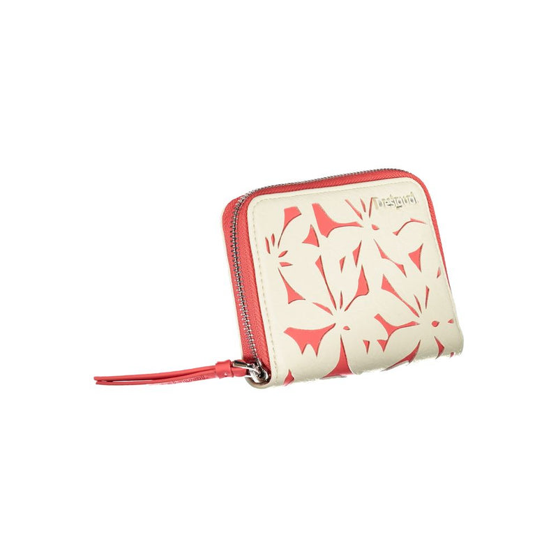 White Polyethylene Wallet Desigual