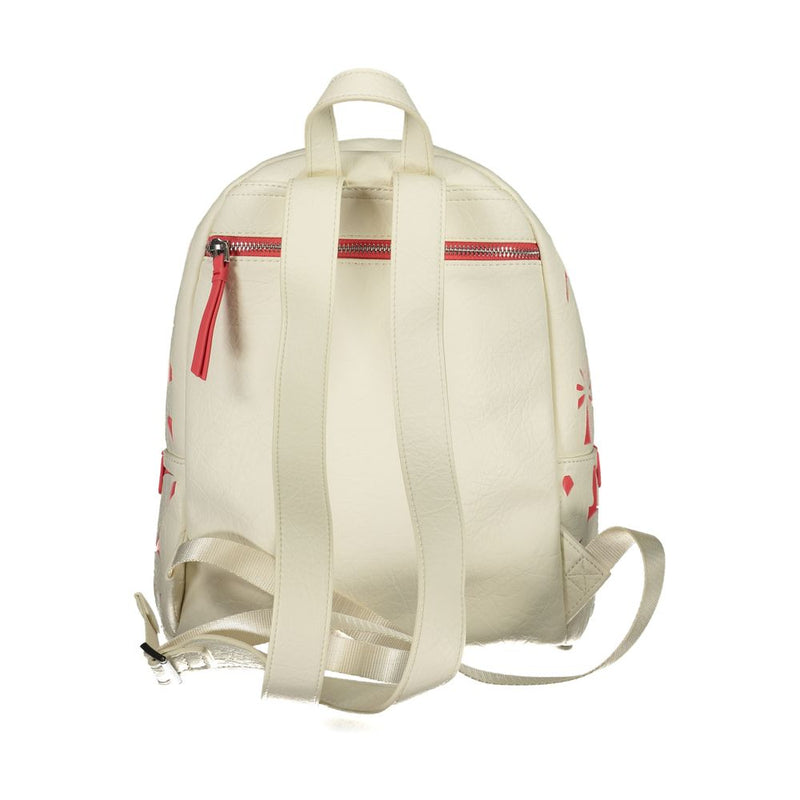 White Polyethylene Backpack Desigual