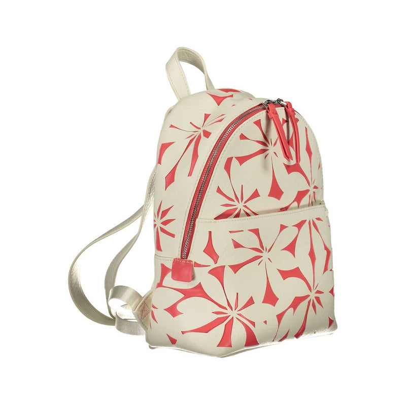 White Polyethylene Backpack Desigual