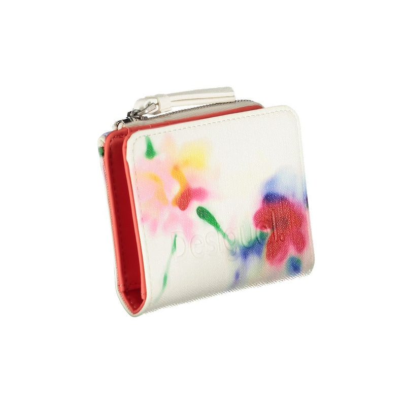 White Polyester Wallet Desigual