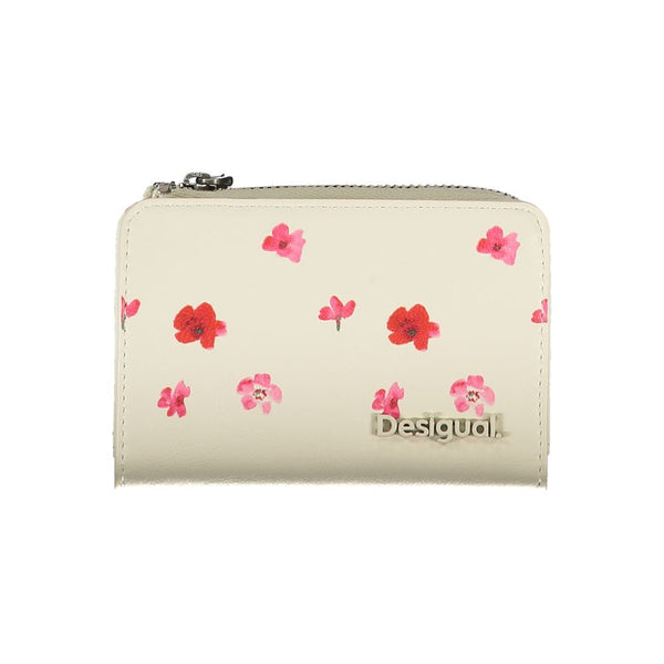 White Polyethylene Wallet Desigual