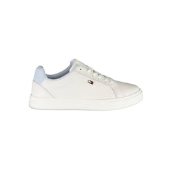 White Polyester Sneaker Tommy Hilfiger