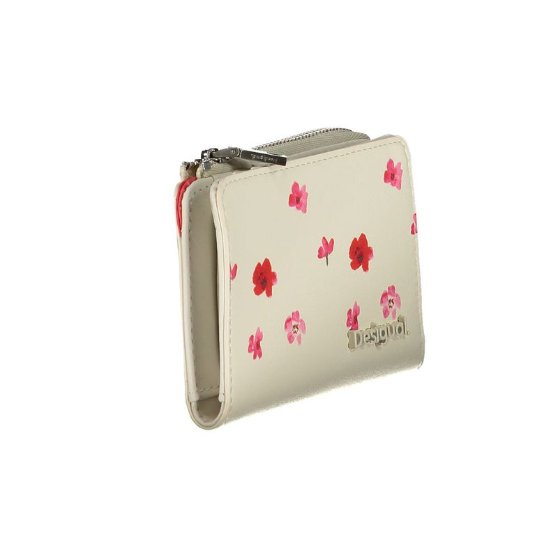 White Polyethylene Wallet Desigual