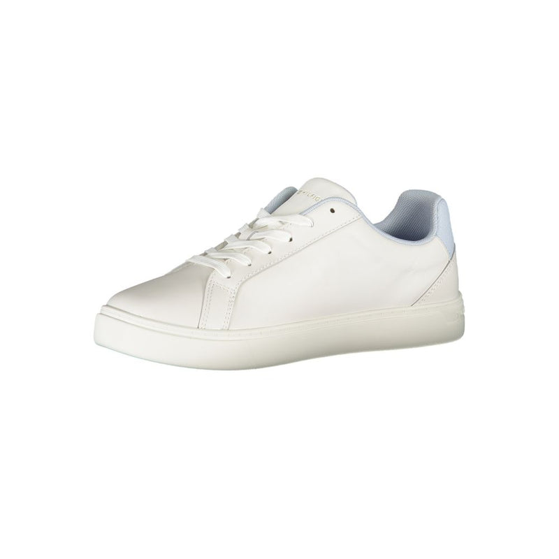 White Polyester Sneaker Tommy Hilfiger