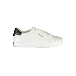 White Polyester Sneaker Calvin Klein