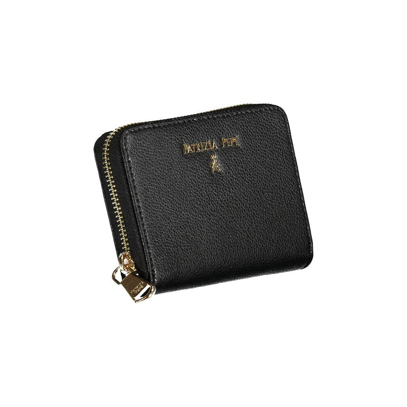 Black Leather Wallet Patrizia Pepe