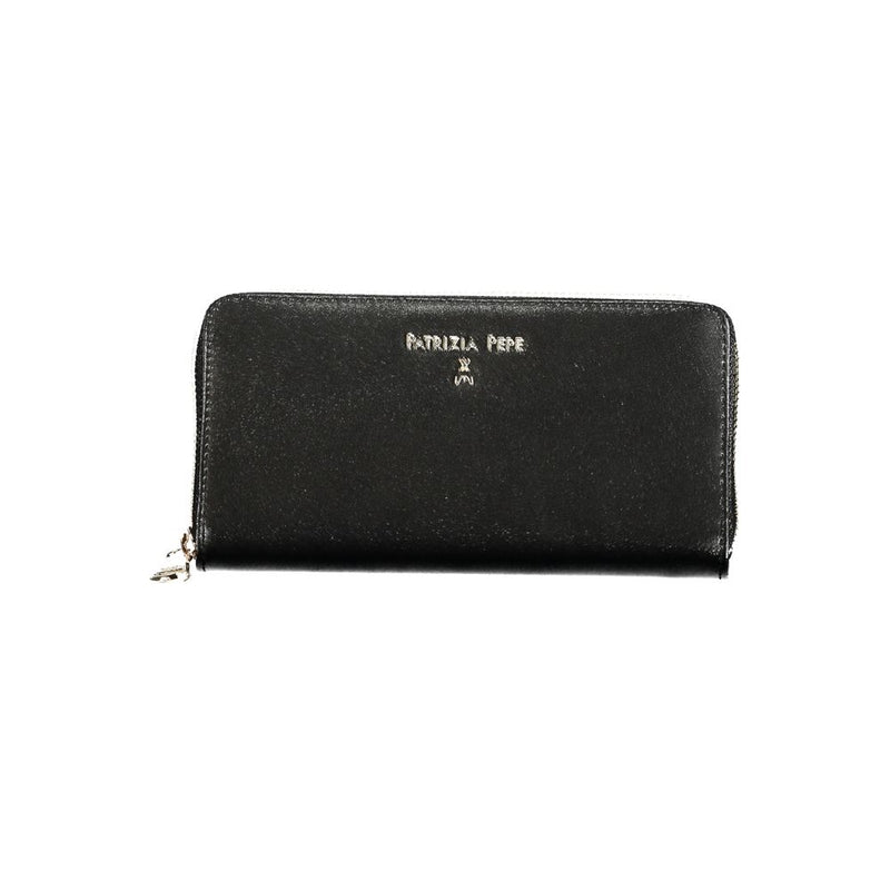 Black Leather Wallet Patrizia Pepe