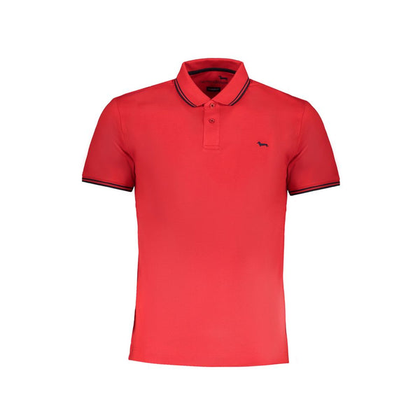 Red Cotton Polo Shirt Harmont & Blaine