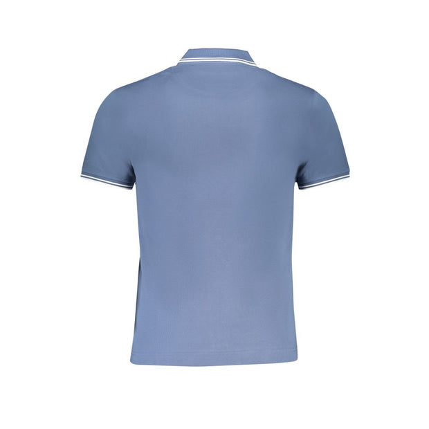 Blue Cotton Polo Shirt Harmont & Blaine