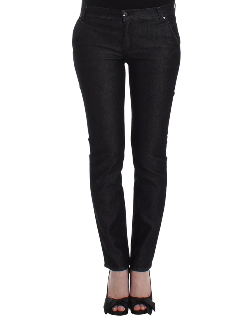 Chic Black Skinny Jeans - Elegant & Slim Fit Ermanno Scervino