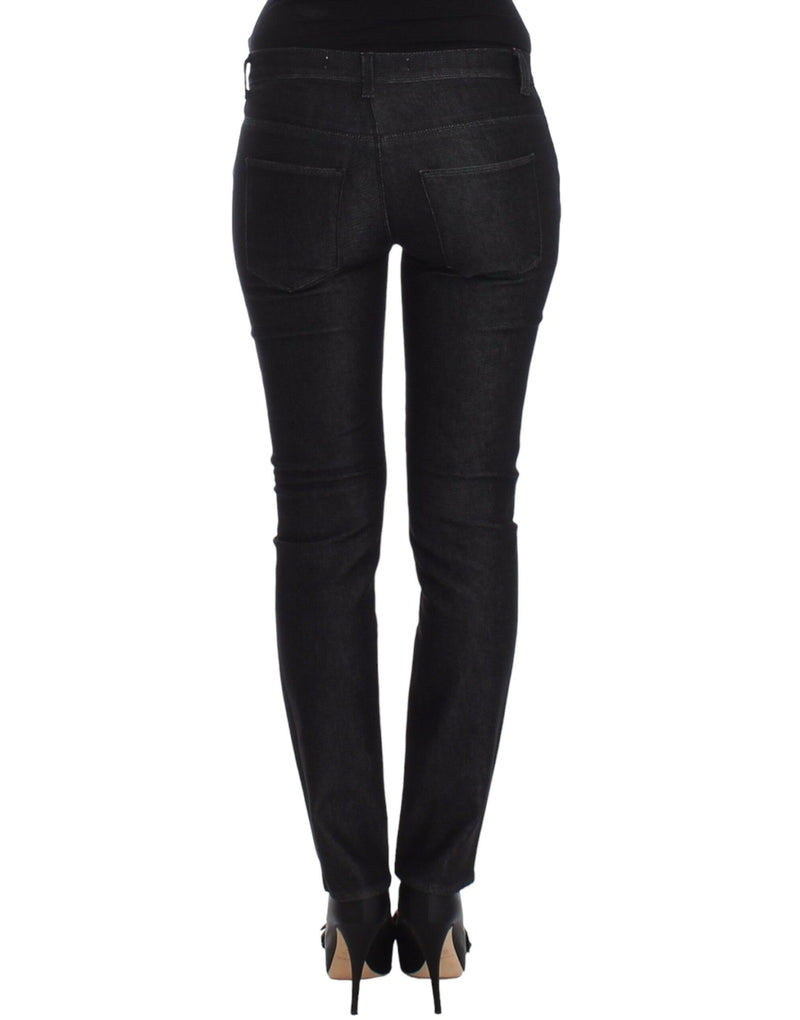 Chic Black Skinny Jeans - Elegant & Slim Fit Ermanno Scervino