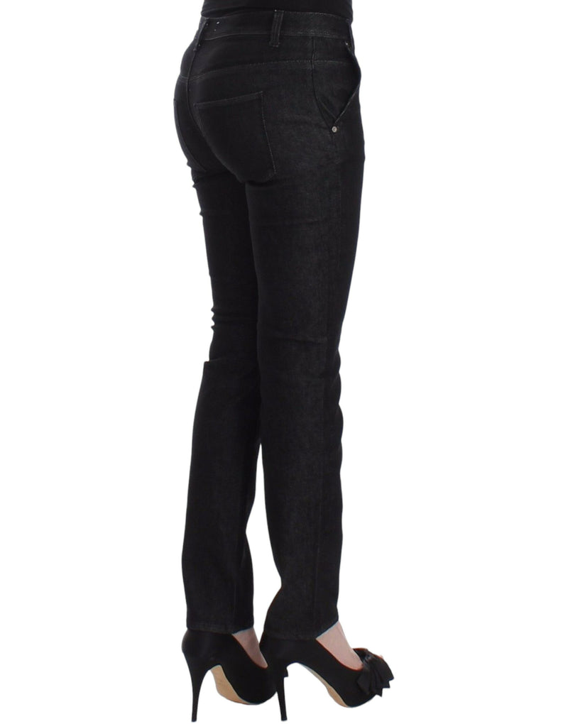 Chic Black Skinny Jeans - Elegant & Slim Fit Ermanno Scervino