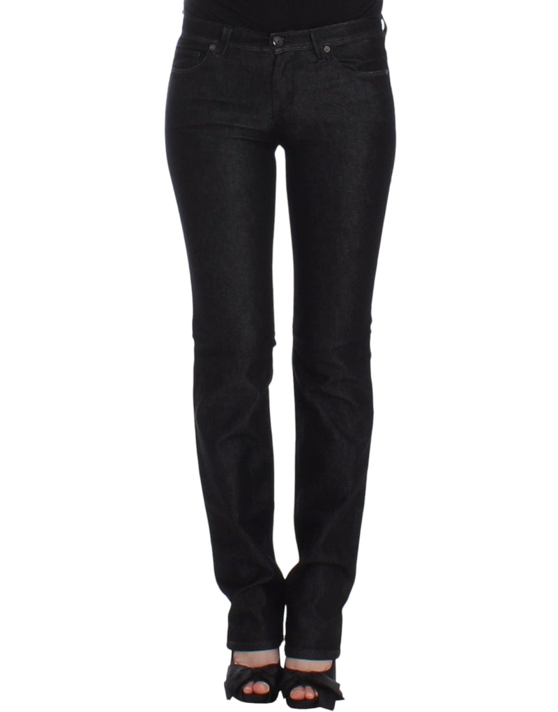 Chic Black Slim Skinny Jeans Ermanno Scervino