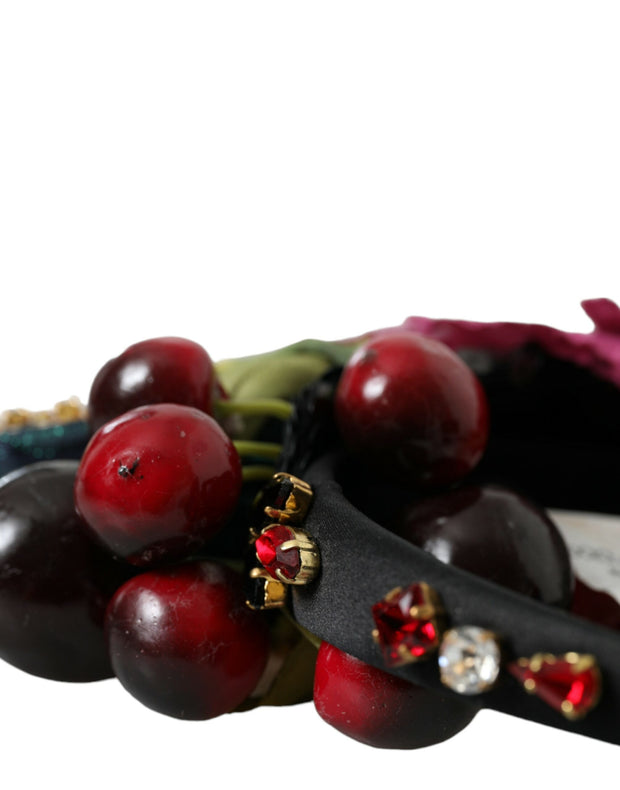 Red Watermelon Cherry Crystal Hairband Statement Diadem Dolce & Gabbana