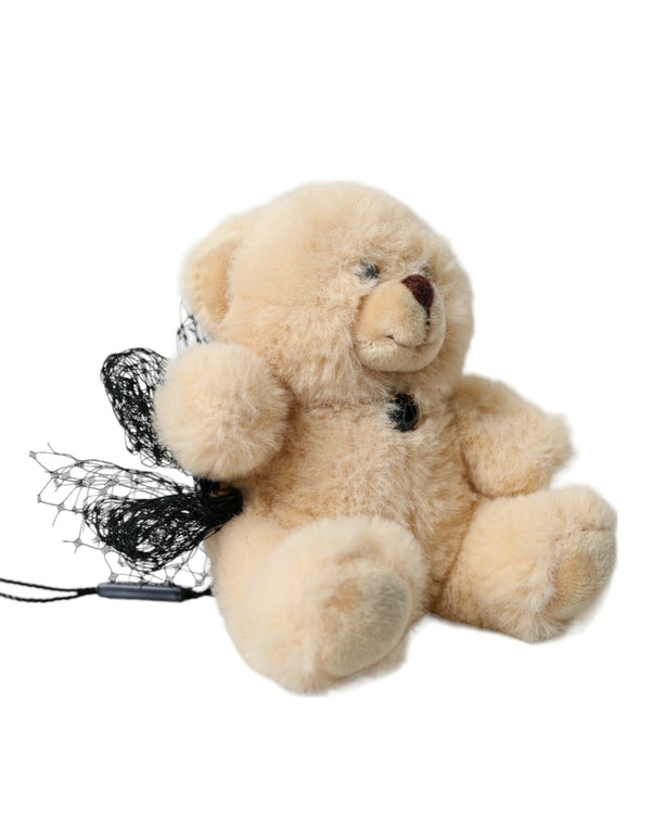 Beige Teddy Bear Mesh Net Band Hair Clip Dolce & Gabbana