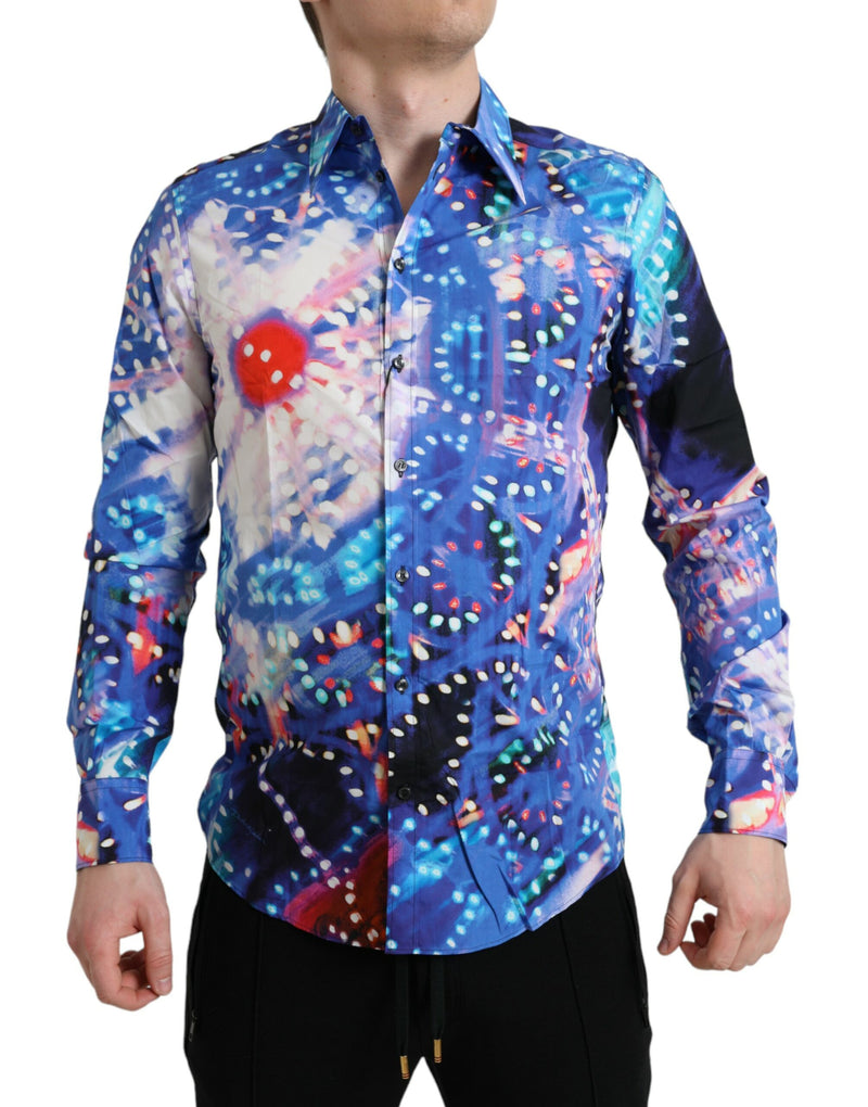 Multicolor Luminarie Slim MARTINI Shirt Dolce & Gabbana