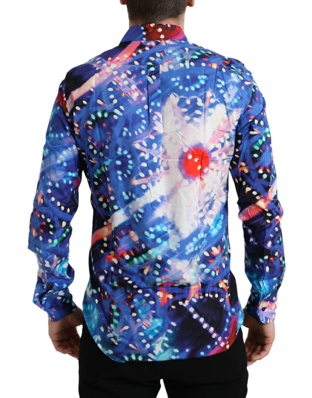 Multicolor Luminarie Slim MARTINI Shirt Dolce & Gabbana