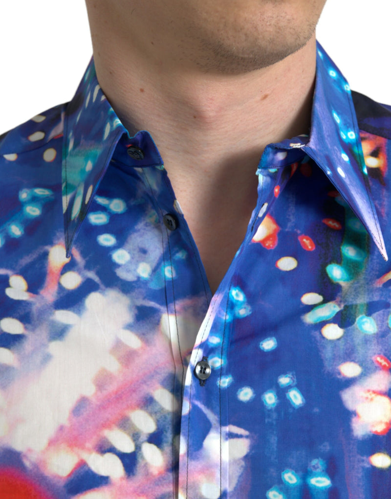 Multicolor Luminarie Slim MARTINI Shirt Dolce & Gabbana