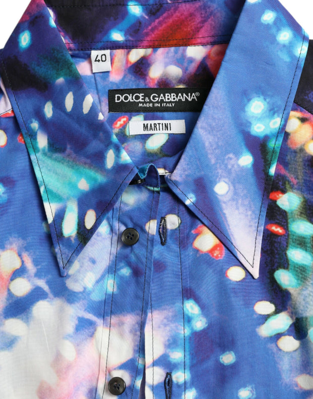 Multicolor Luminarie Slim MARTINI Shirt Dolce & Gabbana