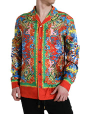 Multicolor Patterned Button Down Casual Shirt Dolce & Gabbana