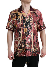 Multicolor Button Down Silk Shirt Dolce & Gabbana