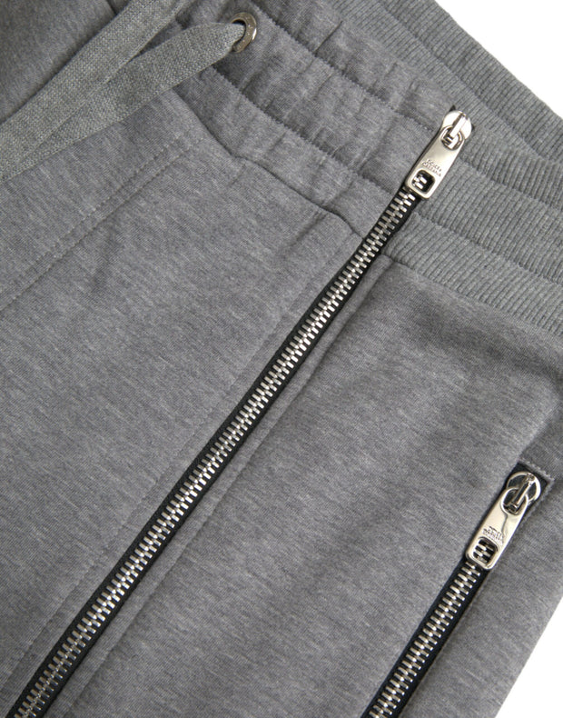 Gray Cotton Jogger Skinny Sweatpants Pants Dolce & Gabbana