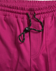 Pink Logo Cargo Cotton Jogger Sweatpants Pants Dolce & Gabbana