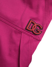 Pink Logo Cargo Cotton Jogger Sweatpants Pants Dolce & Gabbana