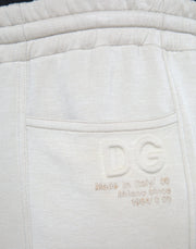 Off White Viscose Cargo Jogger Sweatpants Pants Dolce & Gabbana