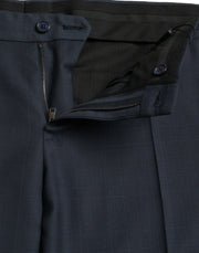 Blue Wool Men Skinny Dress Pants Dolce & Gabbana