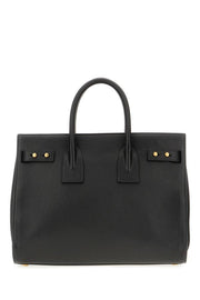 Black Calf Leather Sac De Jour Handbag Saint Laurent