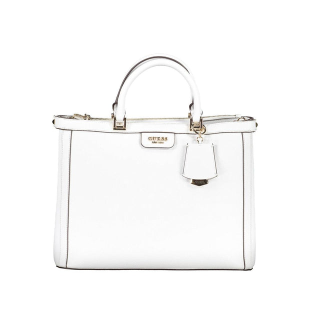 White Polyethylene Handbag Guess Jeans