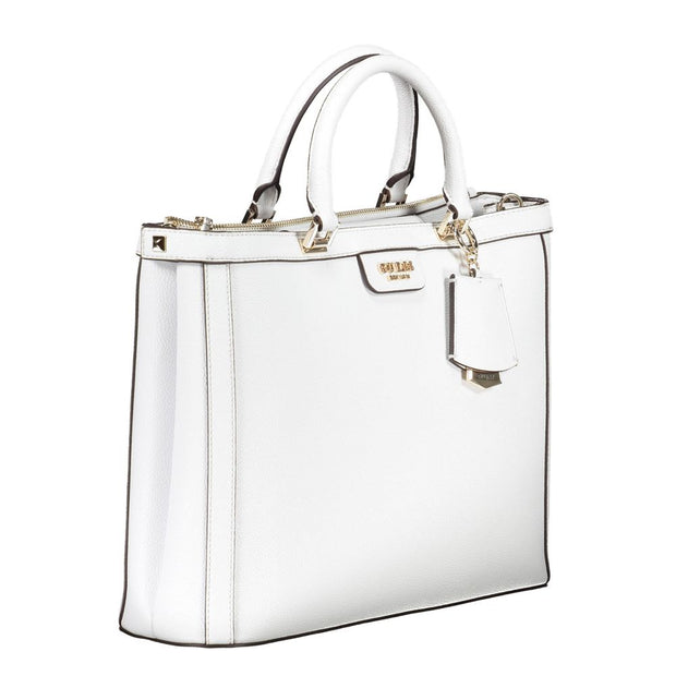 White Polyethylene Handbag Guess Jeans