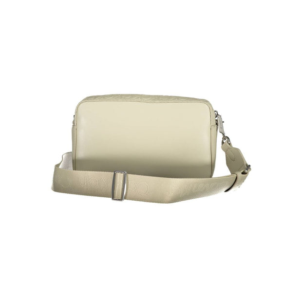 Beige Polyester Handbag Calvin Klein