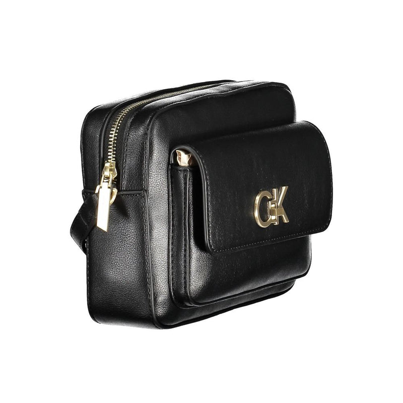 Black Polyester Handbag Calvin Klein