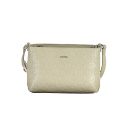 Beige Polyester Handbag Calvin Klein