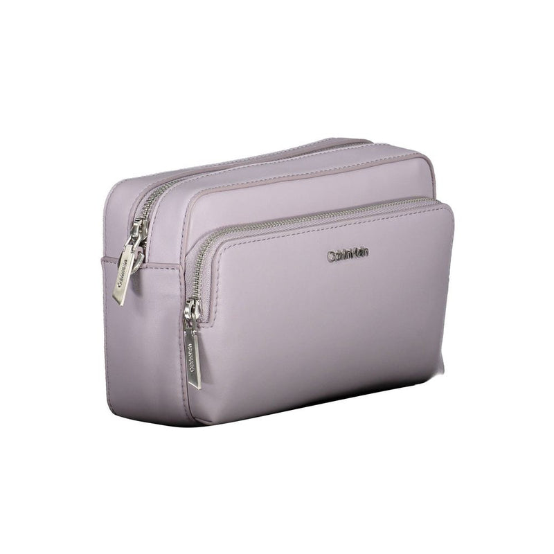 Purple Polyester Handbag Calvin Klein