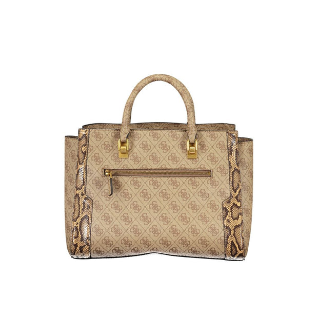 Beige Polyethylene Handbag Guess Jeans