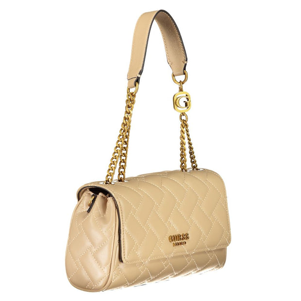 Beige Polyethylene Handbag Guess Jeans