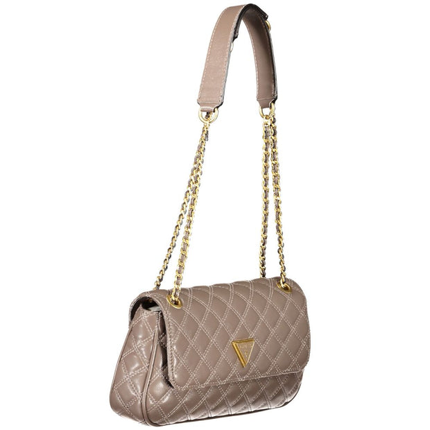 Beige Polyethylene Handbag Guess Jeans