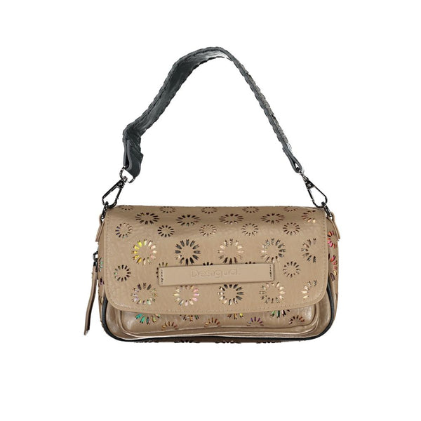 Beige Polyethylene Handbag Desigual