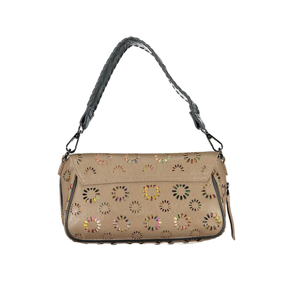 Beige Polyethylene Handbag Desigual