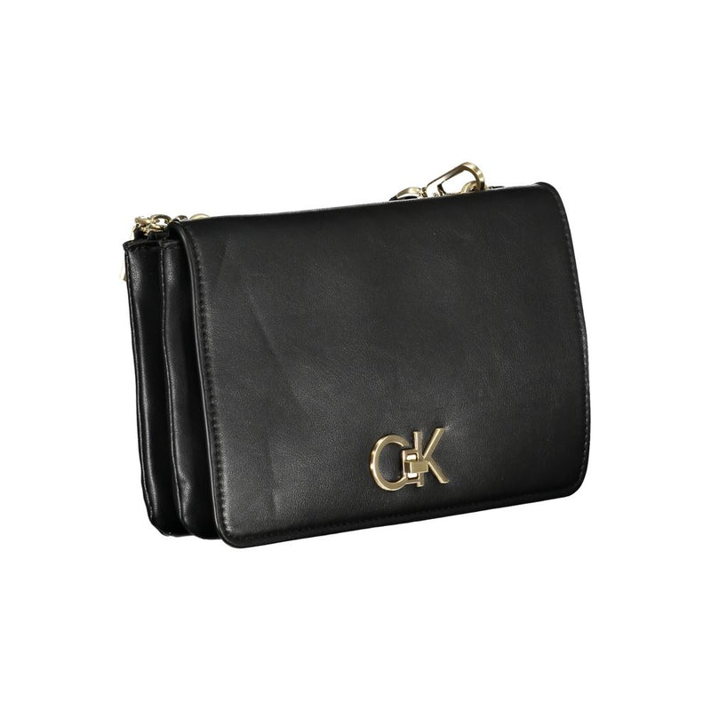 Black Polyester Handbag Calvin Klein