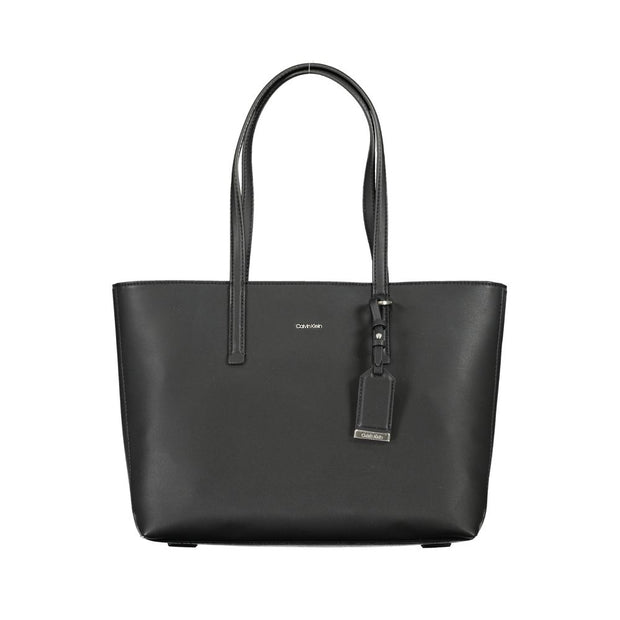 Black Polyester Handbag Calvin Klein