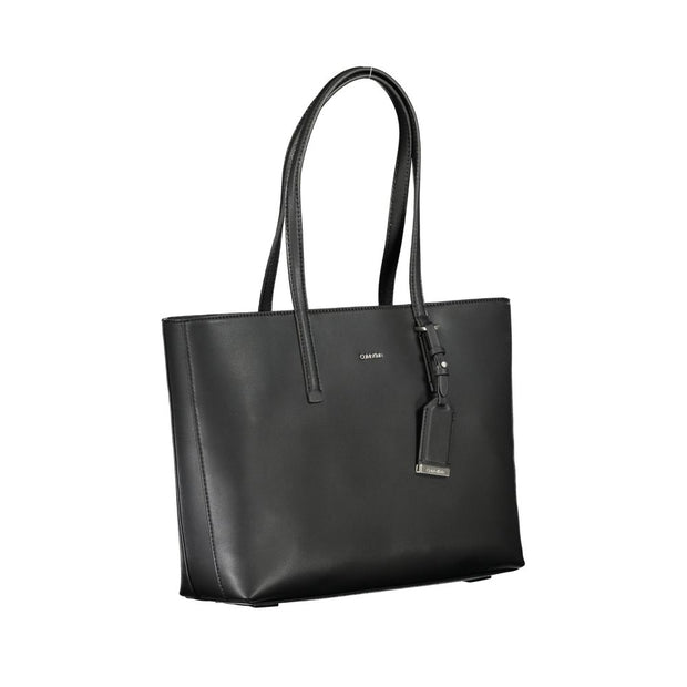 Black Polyester Handbag Calvin Klein