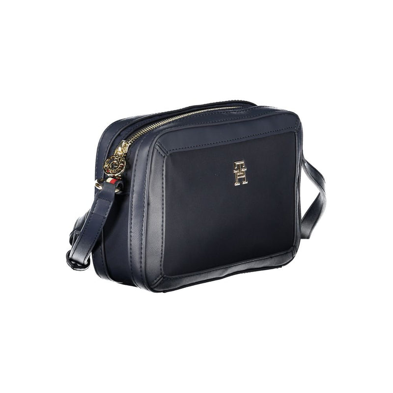 Blue Polyester Handbag Tommy Hilfiger