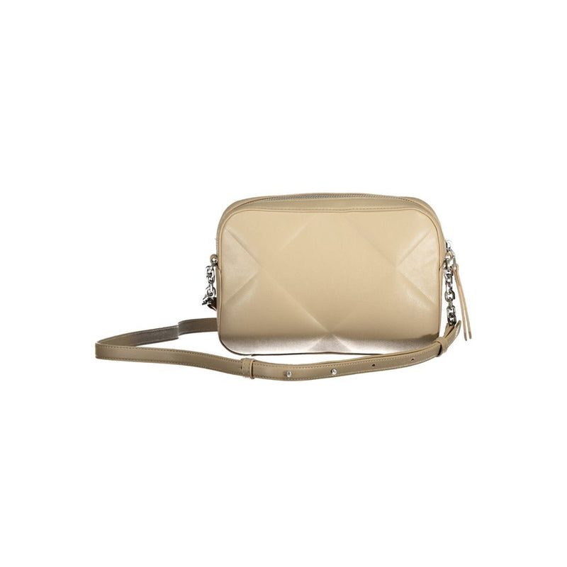 Beige Polyester Handbag Calvin Klein